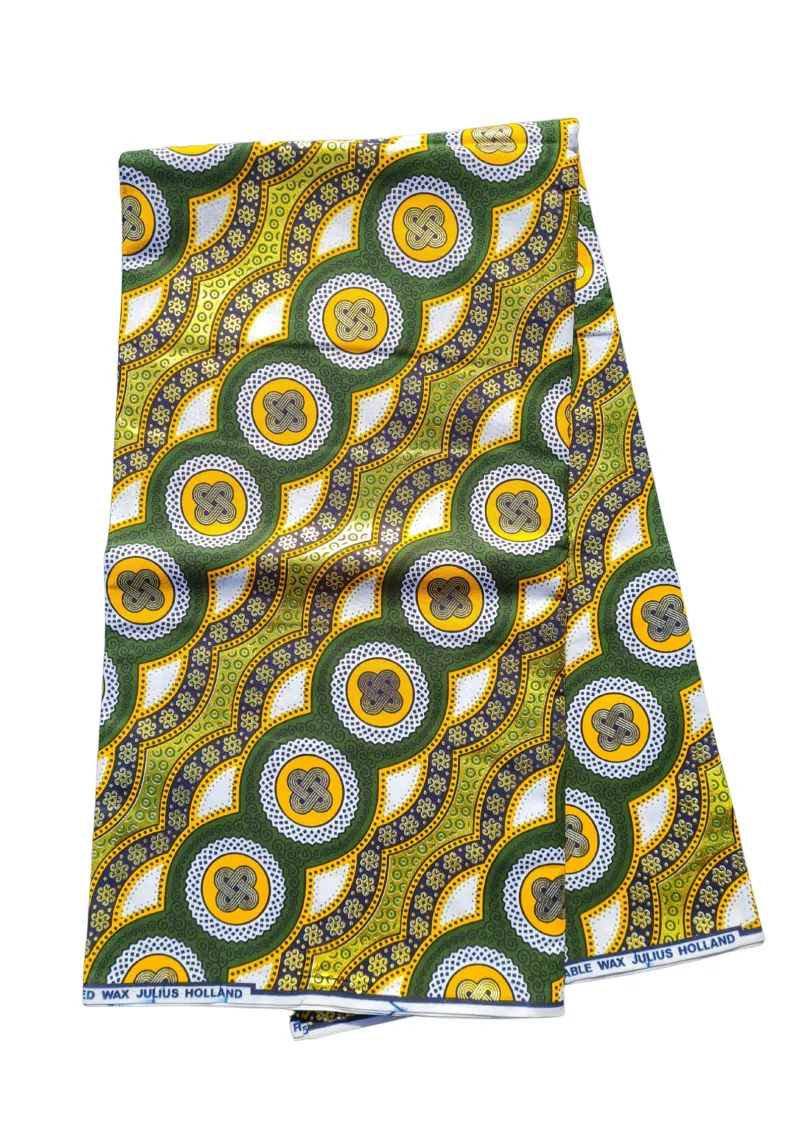 Africká Bavlněná Látka Exclusive - Super Gold - J016