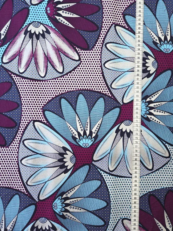 Africká Bavlněná Látka Premium - Zlatavá - J167