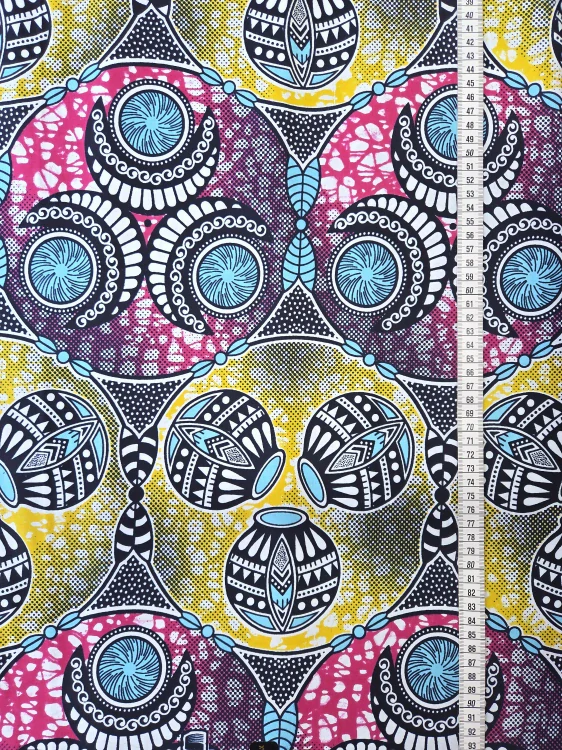 Africká Bavlněná Látka Standard W091