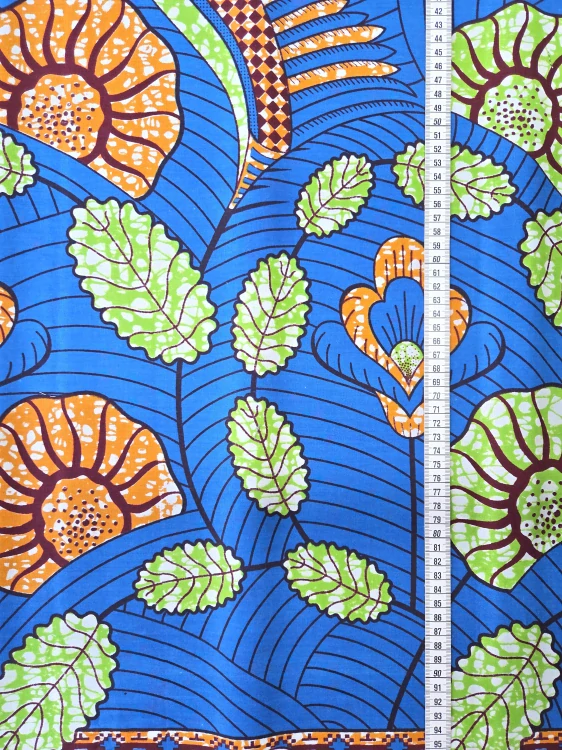 Africká Bavlněná Látka Standard W049 - II. Jakost