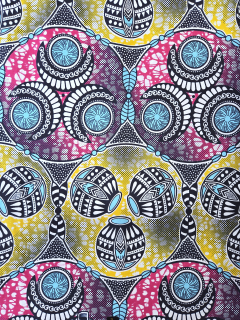 Africká Bavlněná Látka Standard W091