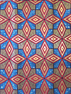 Africká Bavlněná Látka Exclusive - Super Gold - J008