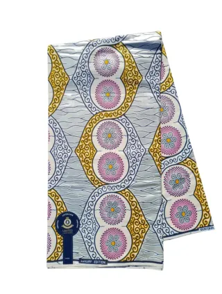 Africká Látka Exclusive - Zlatý satén - J190