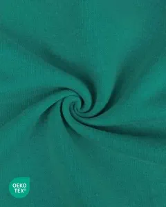 Počesaná teplákovina Petrolejová, 80/20, 250 g