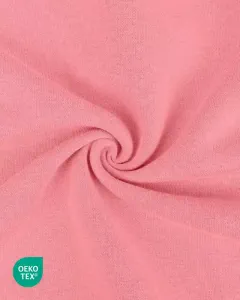 Počesaná teplákovina Růžová, 80/20, 250 g