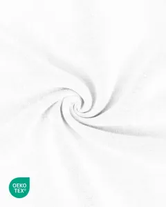 Počesaná teplákovina Sněhově bíá, 80/20, 250 g